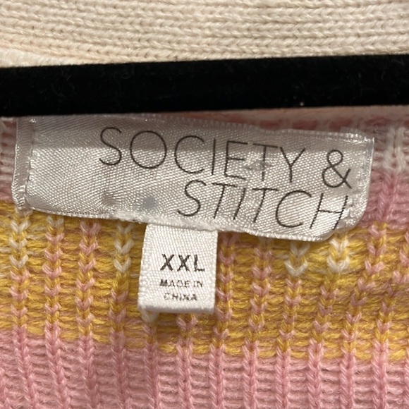 Society & Stitch. McKay 3 button floral cardigan. Size XXL - Picture 6 of 12